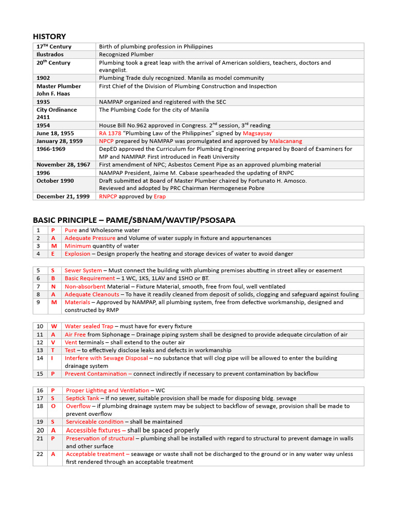 Revised Plumbing Code of the Philippines | PDF | Sanitary Sewer | Pipe ...