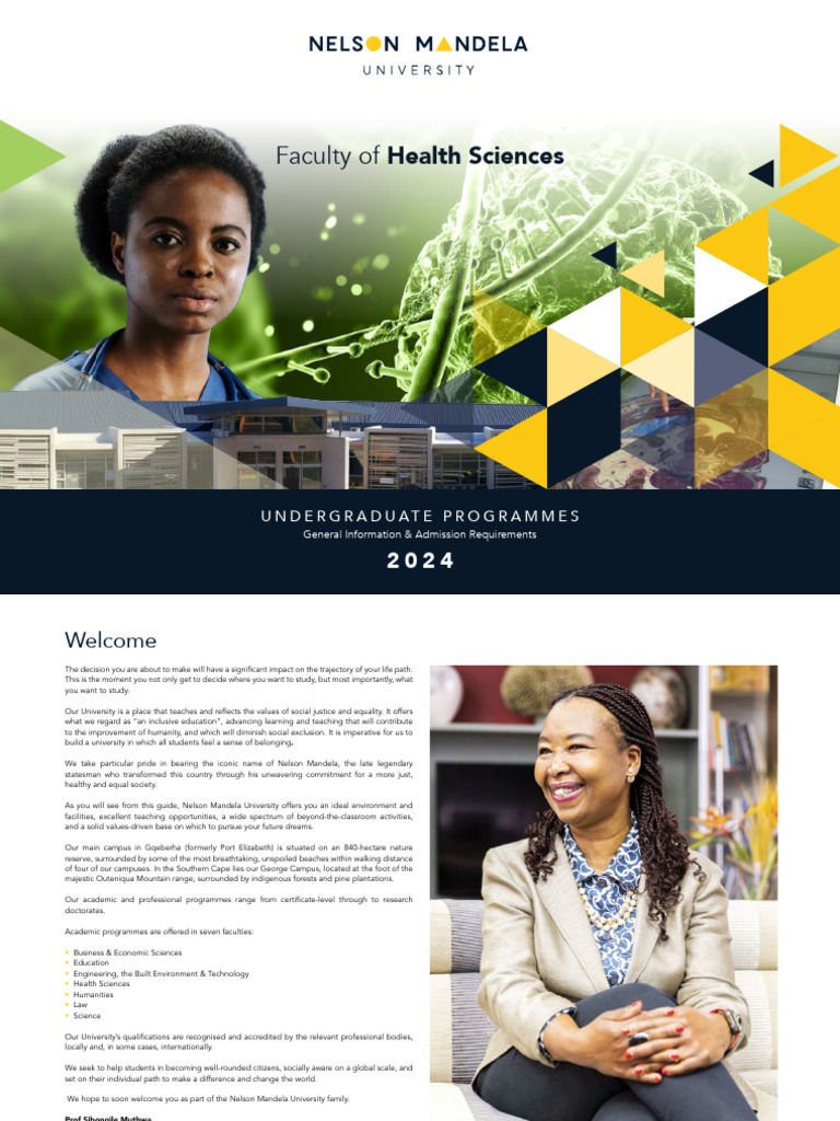2024 Faculty of Health Sciences UG Guide | PDF