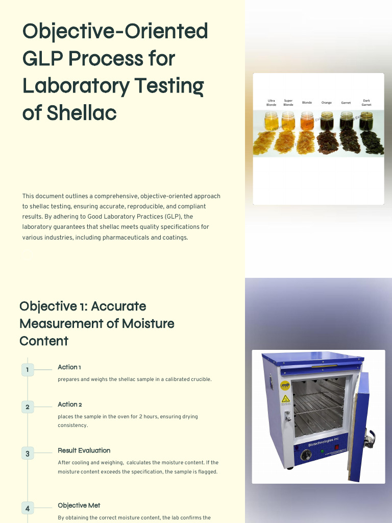 Objective Oriented GLP Process For Laboratory | PDF