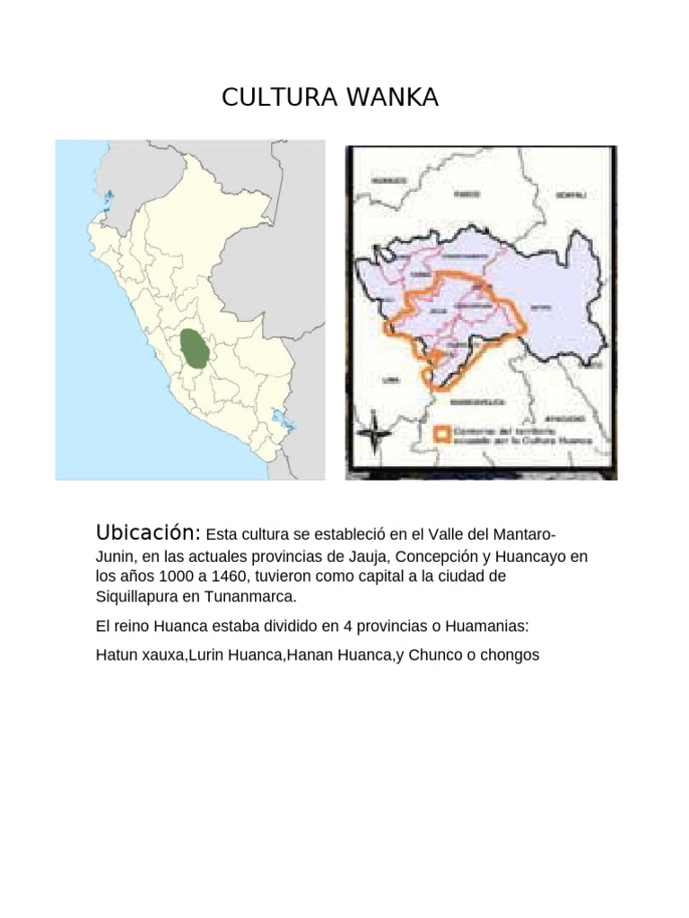 Cultura Wanka | PDF