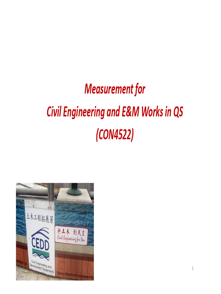 CH 1 - Intr To CE Measurement and Preliminaries (66 Slides ...