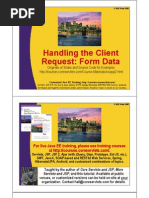 Handling The Client Handling The Client Request: Form Data Q
