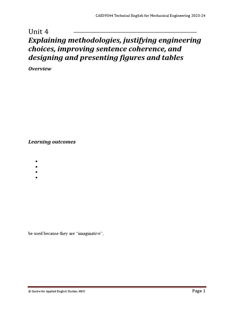 CAES9544 Unit 4 Student | PDF