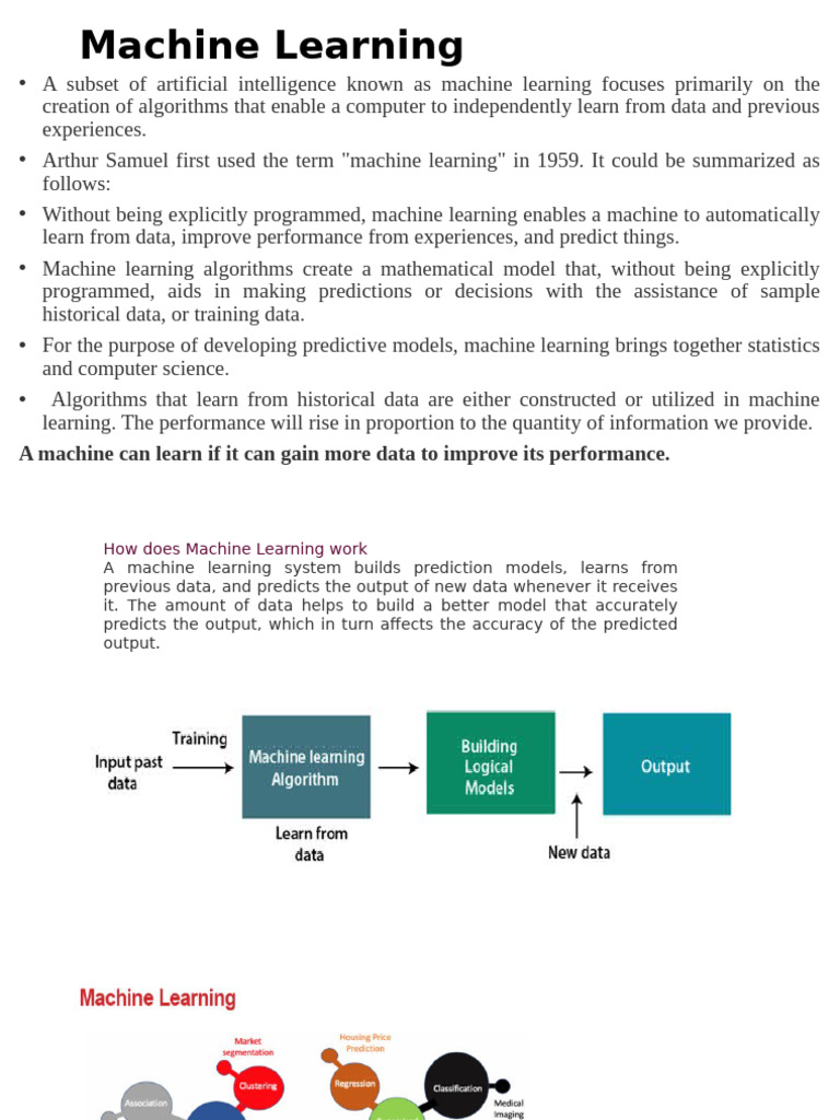Mod 2 - Concept-Of-machine-learning and Supervised Machine Learning | PDF