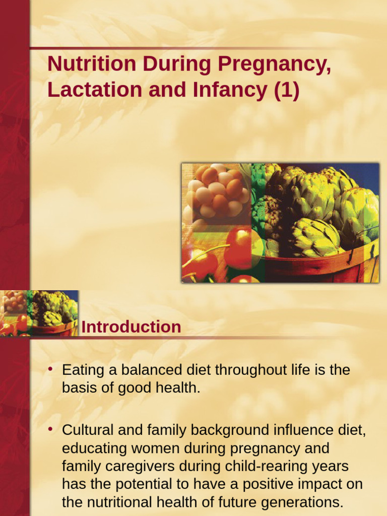 Nutrition During Pregnancy and Lactation | PDF