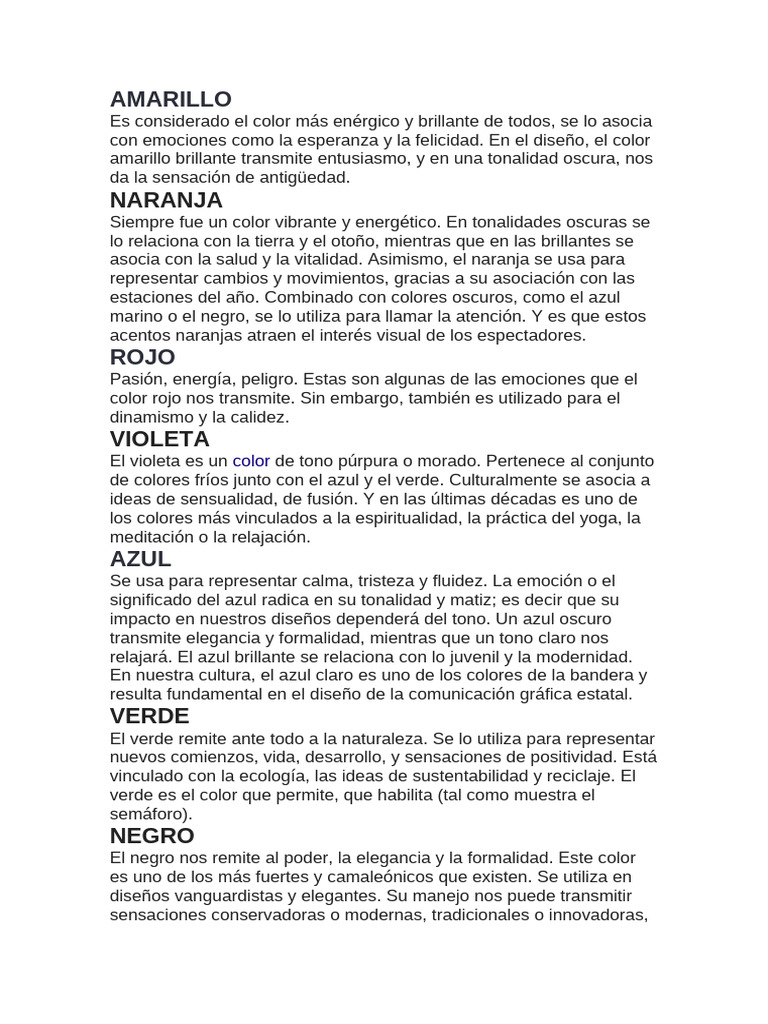 Referencias de Color (Caracteristicas) | PDF | Color | Azul