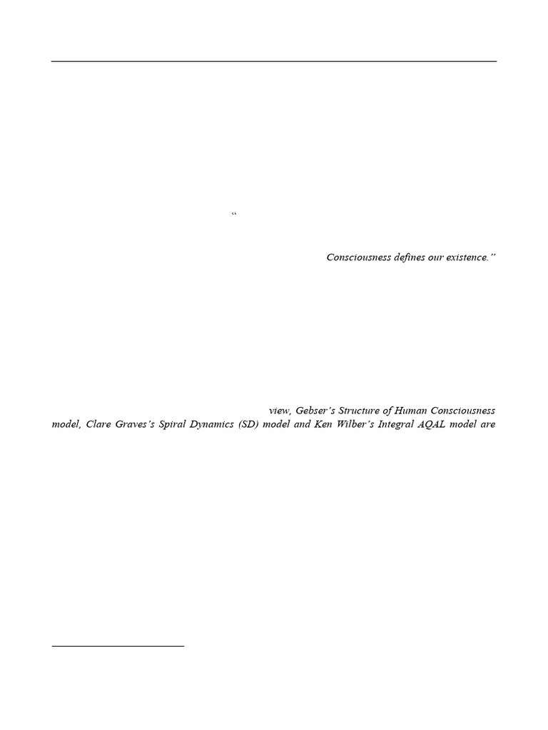 Understanding Human Consciousness | PDF