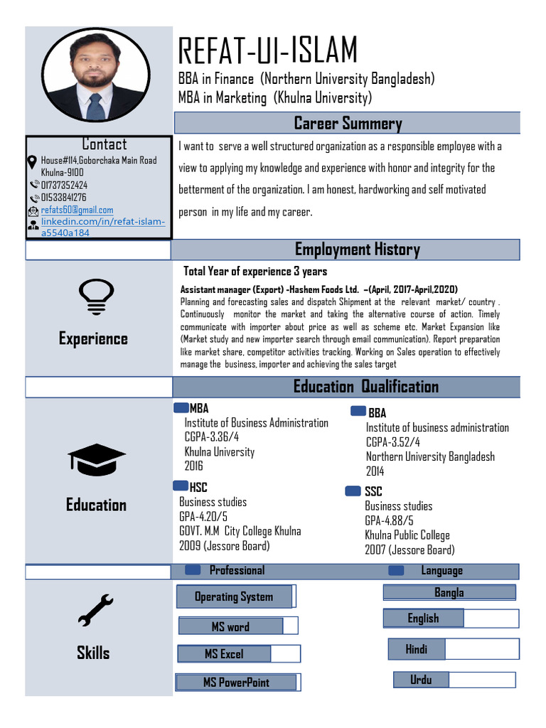 Refat CV | PDF