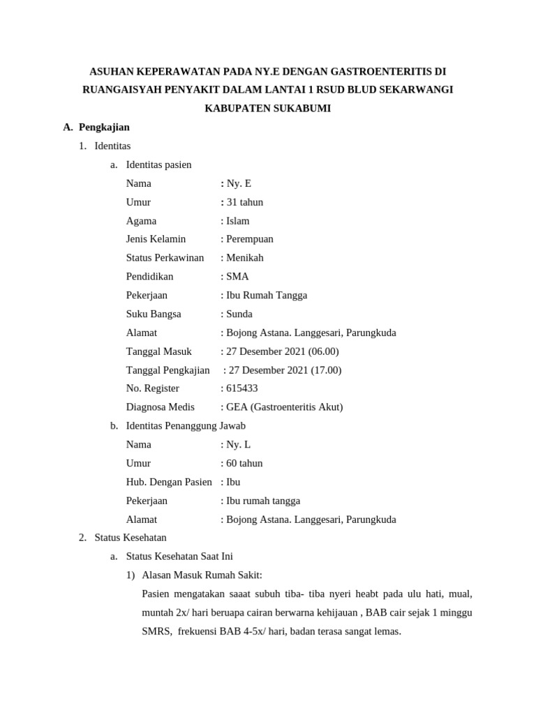 Askep Gastroenteritis Pdf