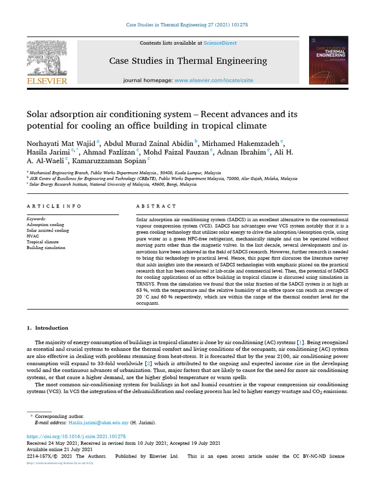 Case Studies In Thermal Engineering Letpub
