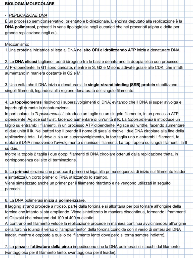 Biologia Molecolare PDF