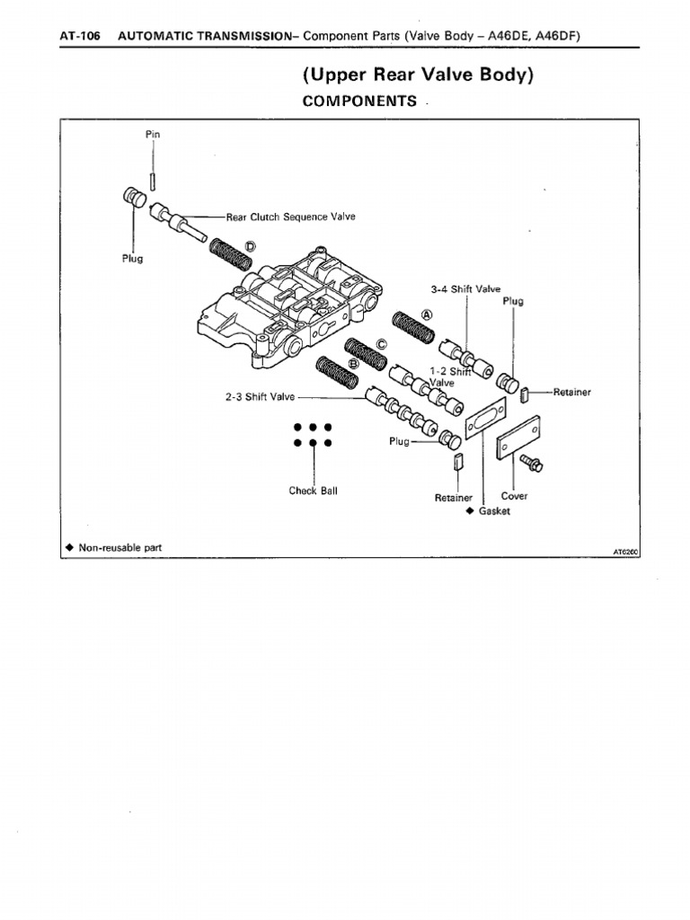 Upper Rear Valve Body | PDF
