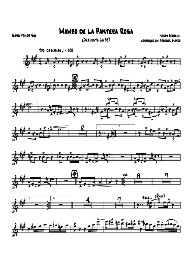 Pantera Mambo | PDF