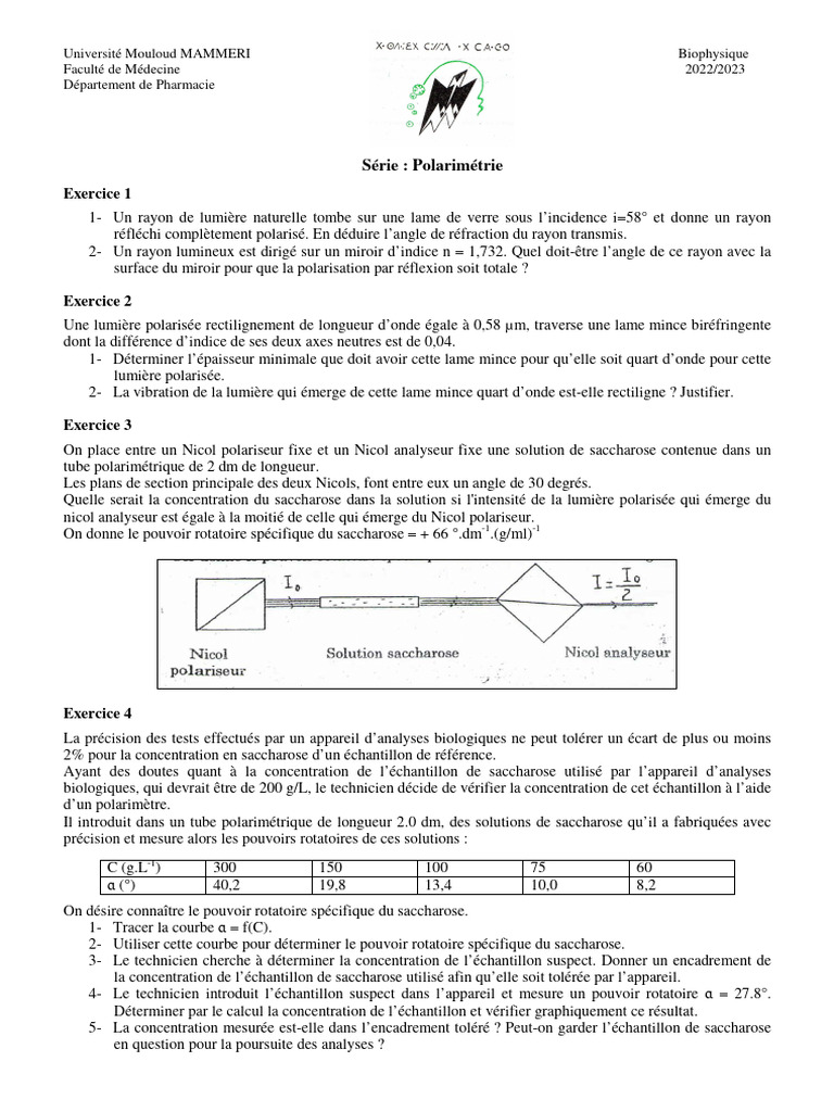 Serie TD 8 | PDF