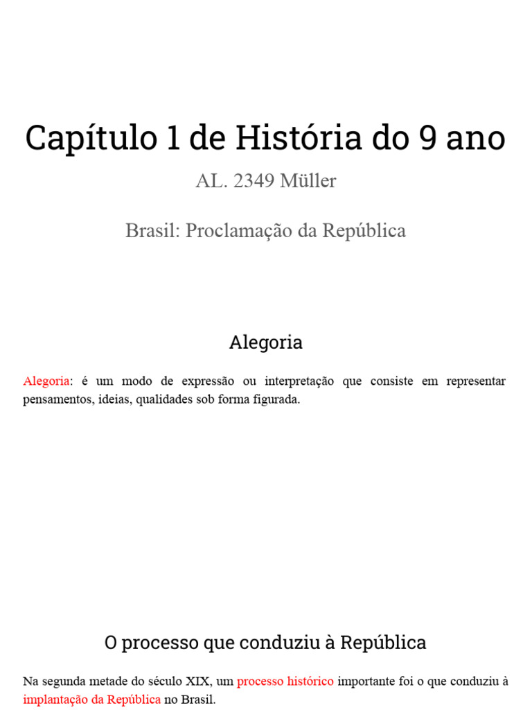 Capítulo 1 de História Do 9 Ano - 240921 - 164404 | PDF