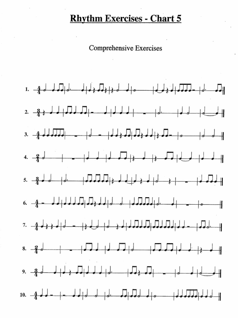 Rhythmexercises Edited Pdf
