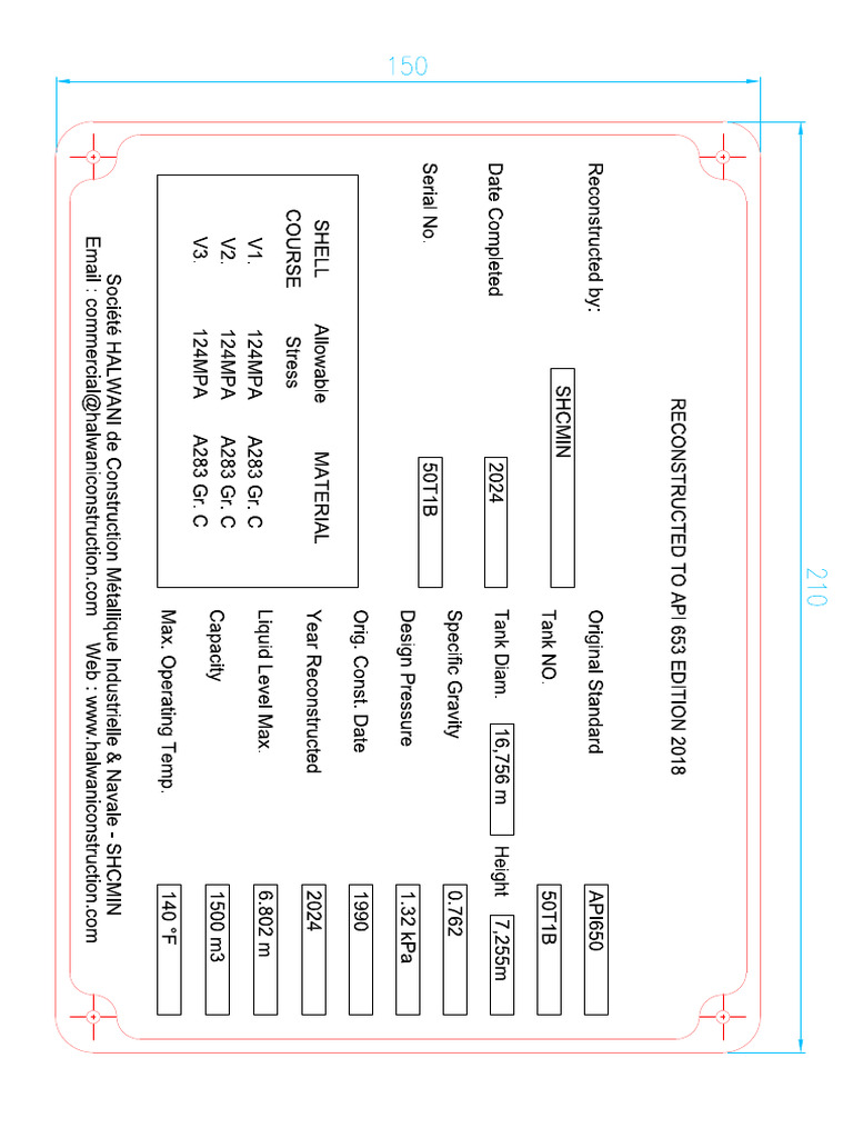 50T1B - Name Plate Rev00 | PDF