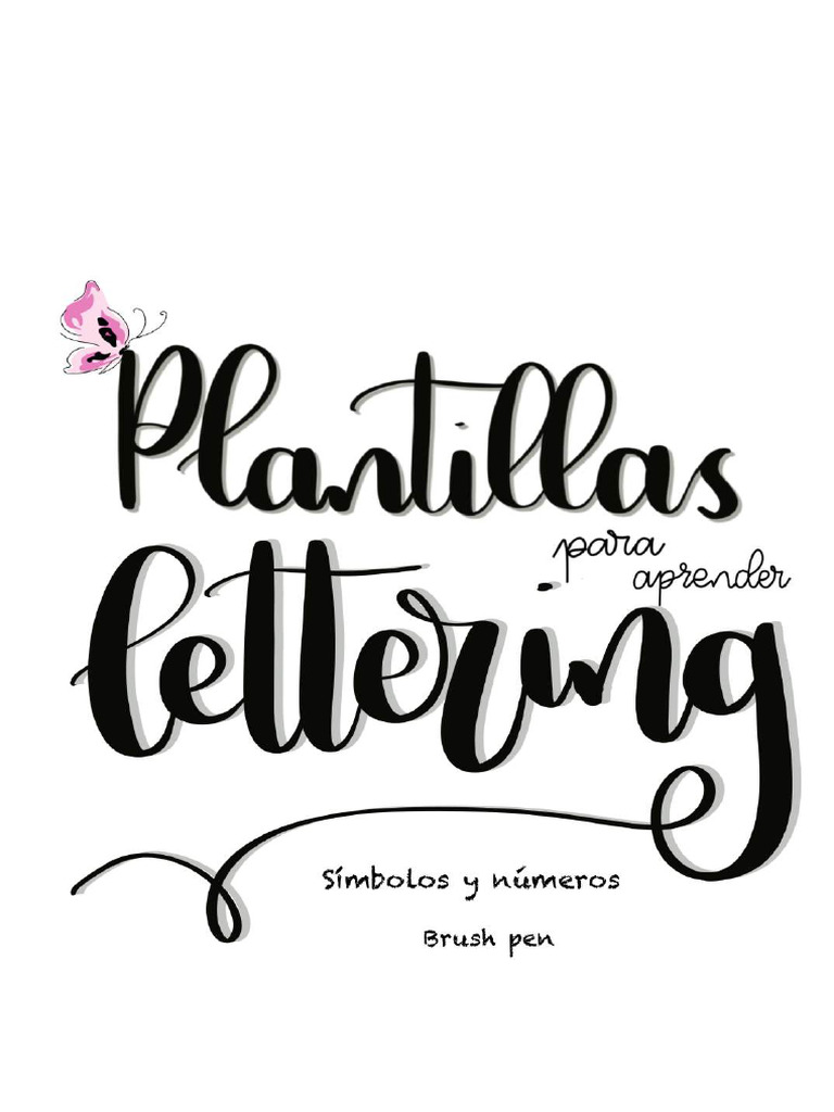 Plantilla Lettering. Simbolos y Números Autor Scrap and Lettering | PDF