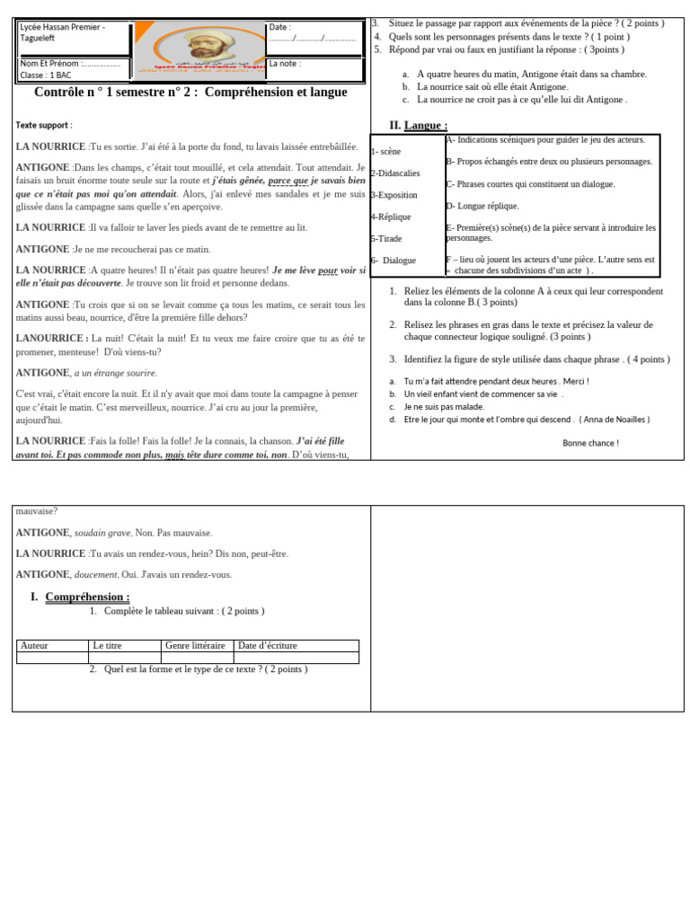 Controle N 1 S 2 | PDF