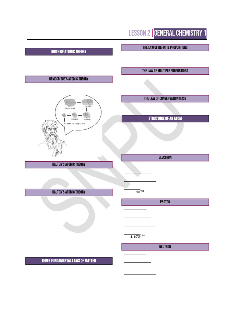 Genchem Lesson 2 Reviewer Pdf Ion Philosophy
