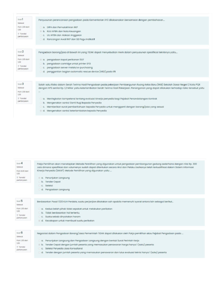 Soal Pre Test | PDF