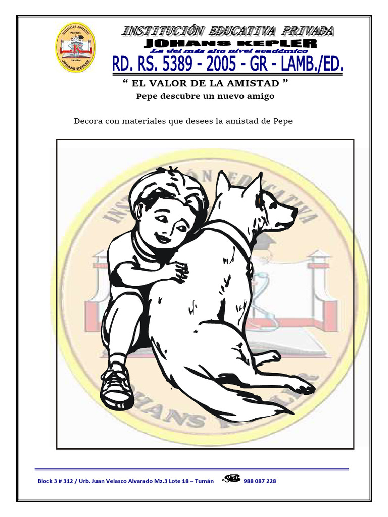 EL VALOR DE LA AMISTAD - TUTORIA - - copia | PDF