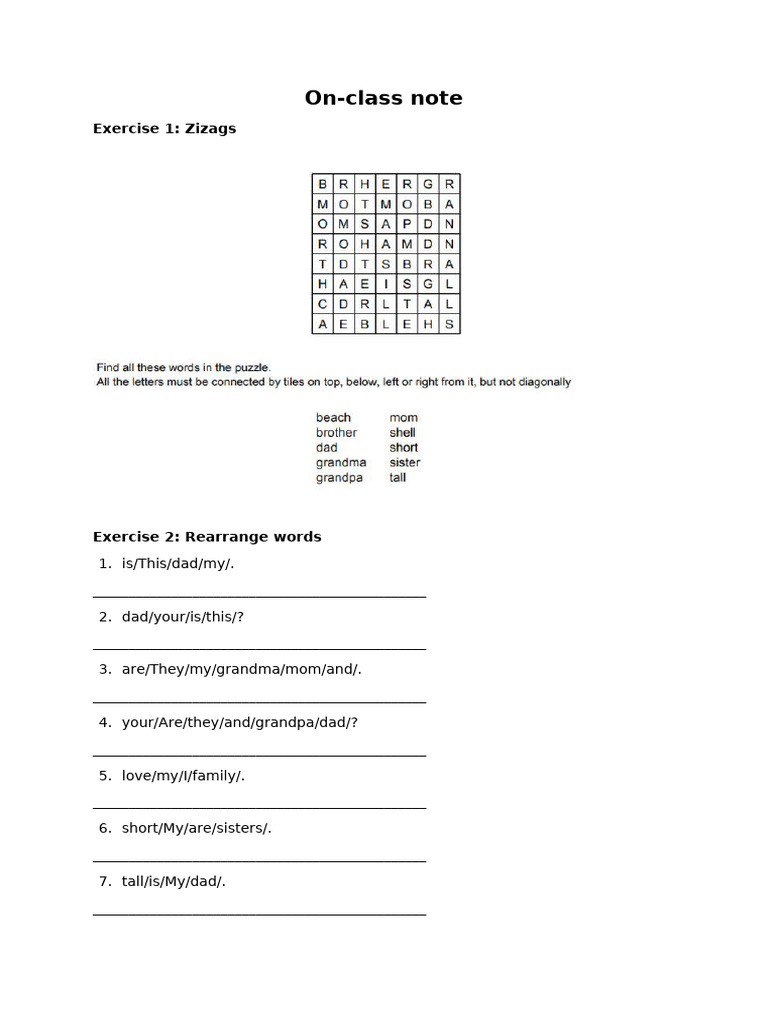 On class task pdf