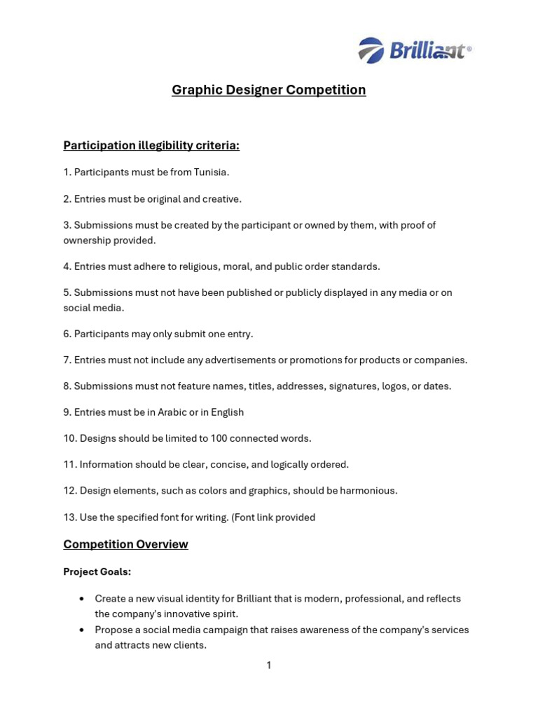 Graphic Designer Competition | PDF