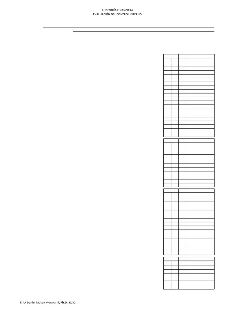 10 cuestionarios de control interno pdf