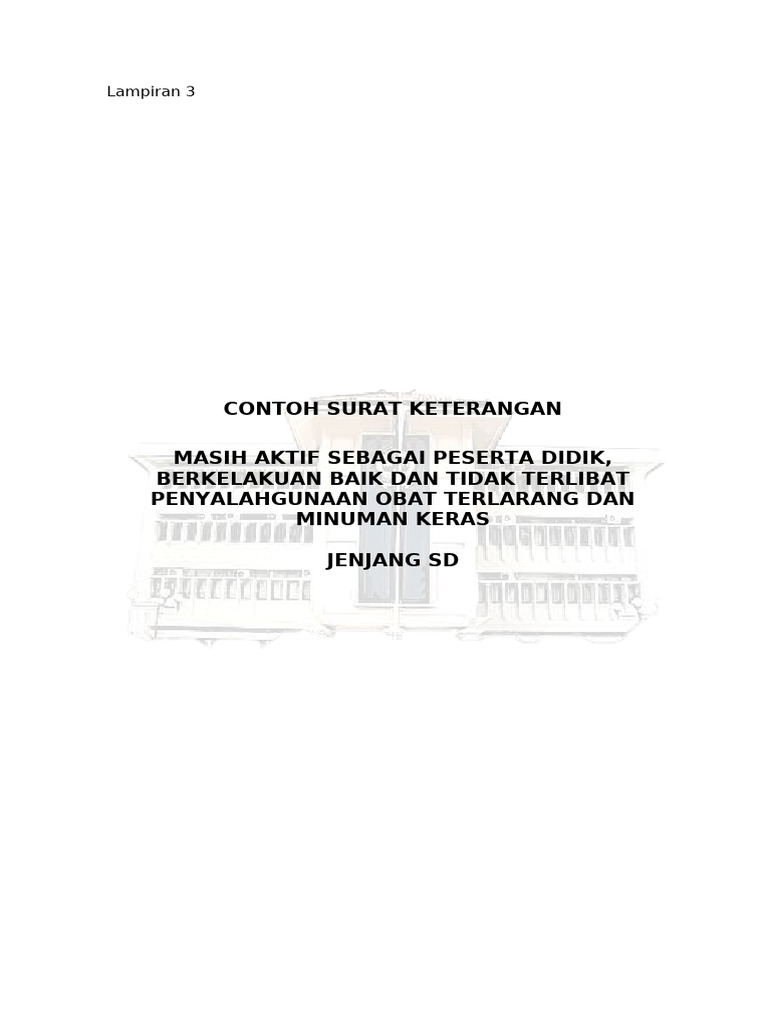 LAMPIRAN CONTOH FORM SUKET O2SN SD Dan SMP | PDF
