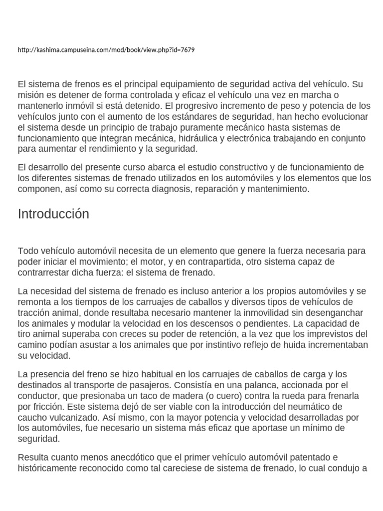 Manual De Sistema De Frenos Pdf
