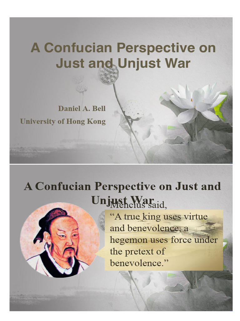 Open Week 1 PPT Mencius On Just and Unjust War | PDF