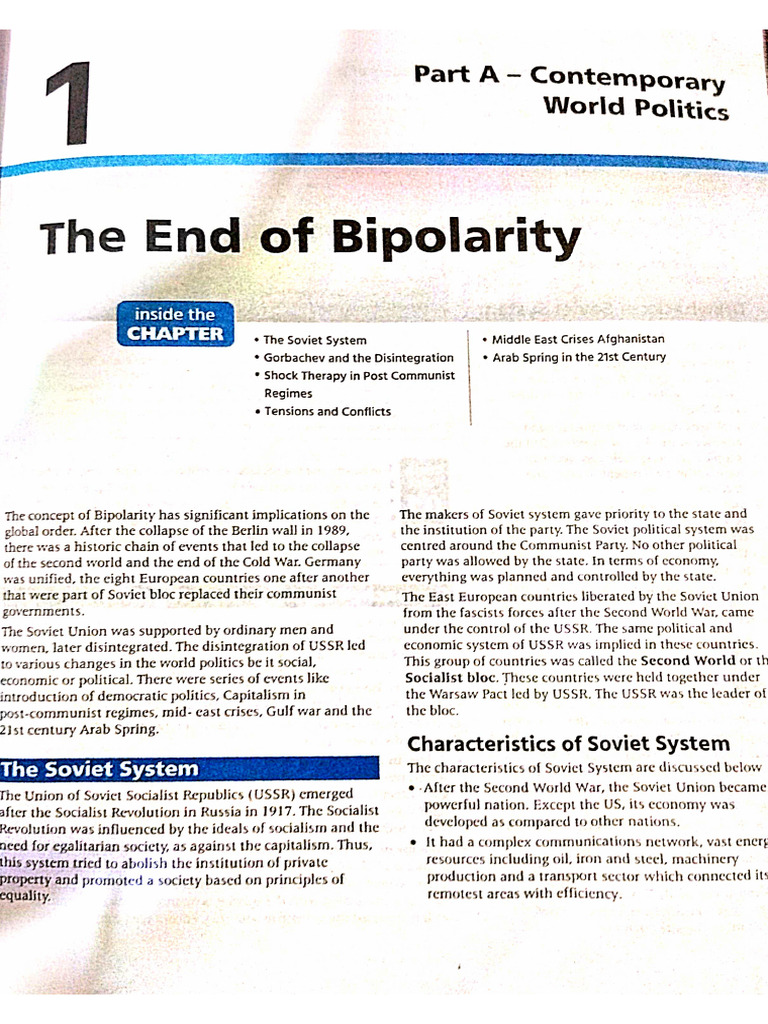 The End of Bipolarity (All in One) | PDF
