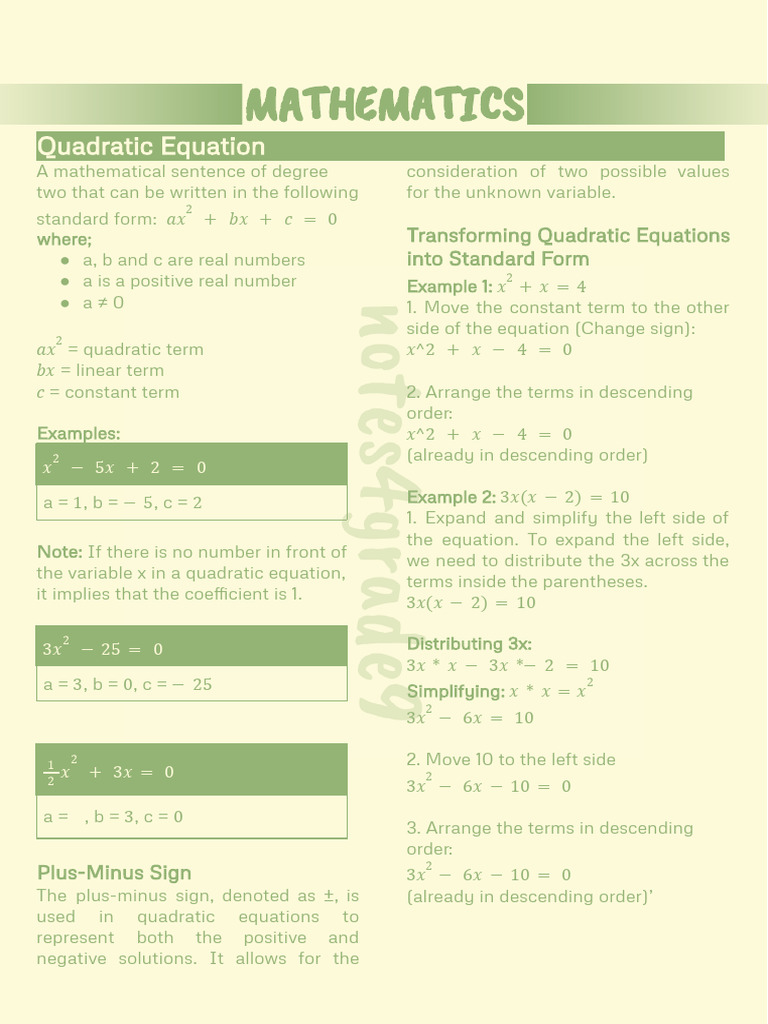 Mathematics - Quarter 1 | PDF