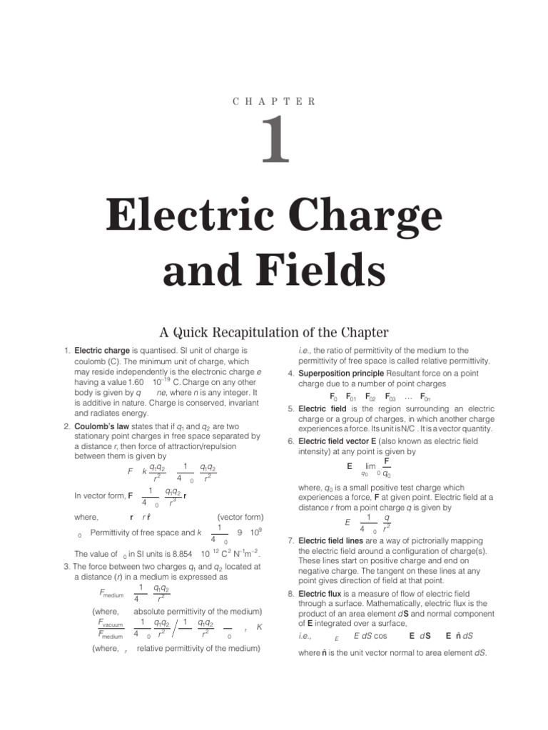Electric Charge and Fields | PDF