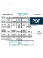 DSF January Class Schedule