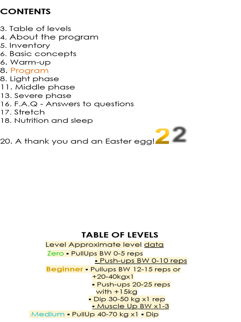 SL ULTIMATE PROGRAM | PDF