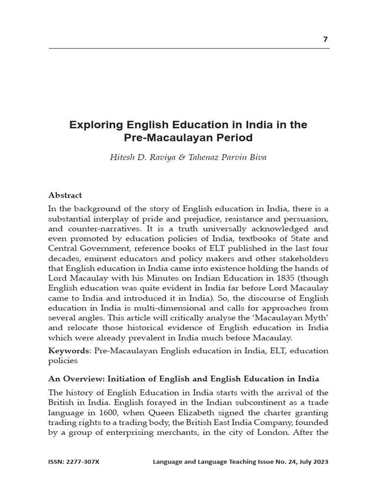 Exploring English Education in India Issue 24 | PDF