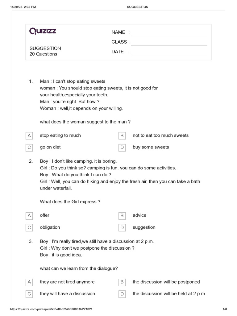 SUGGESTION | PDF