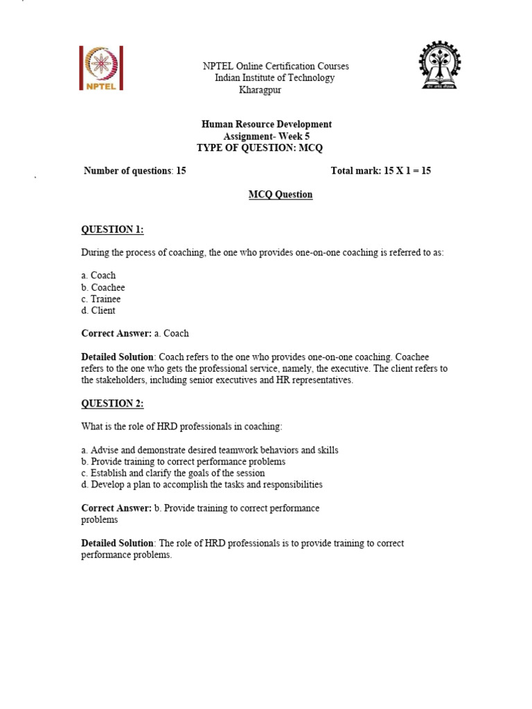Assignment 5 HRD | PDF