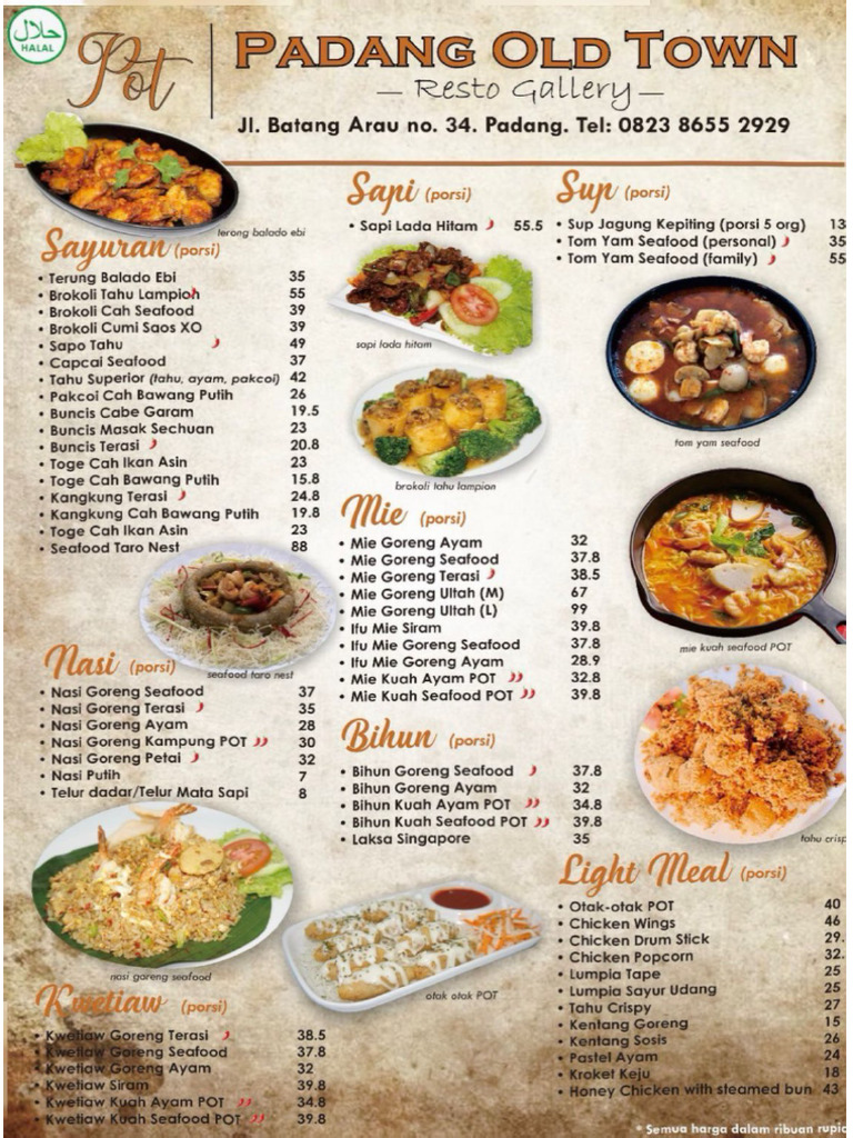Menu POT | PDF