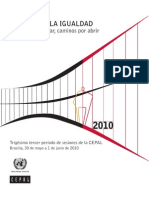 CEPAL La Hora de La Igualdad