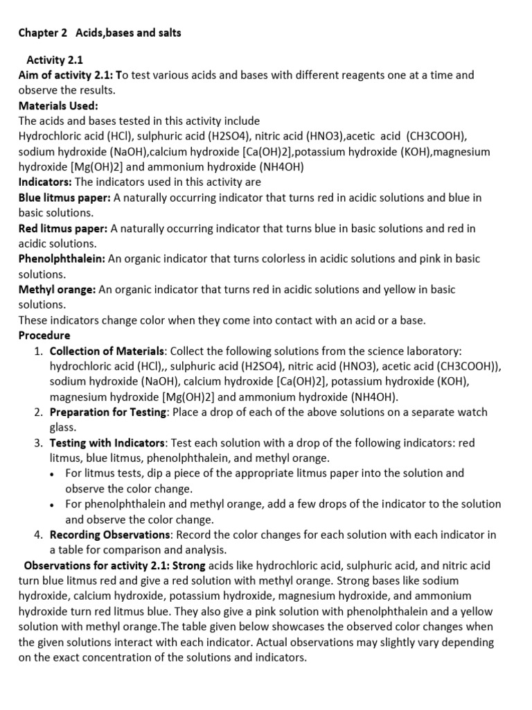 Chapter 2 Activities | PDF