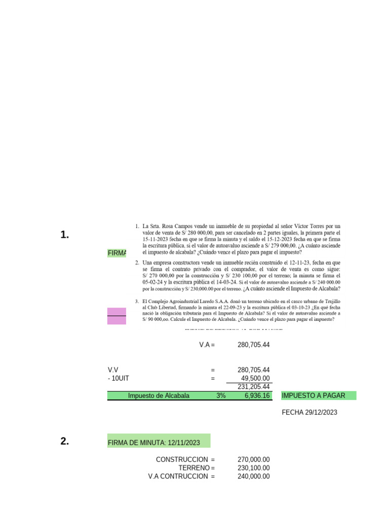 Ejercicios Tributacion Pdf