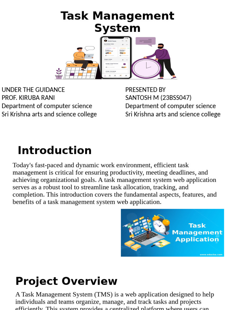 Task Management System Project | PDF