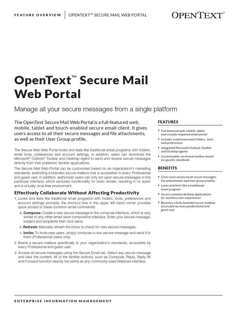 Secure Web Mail Portal Pdf