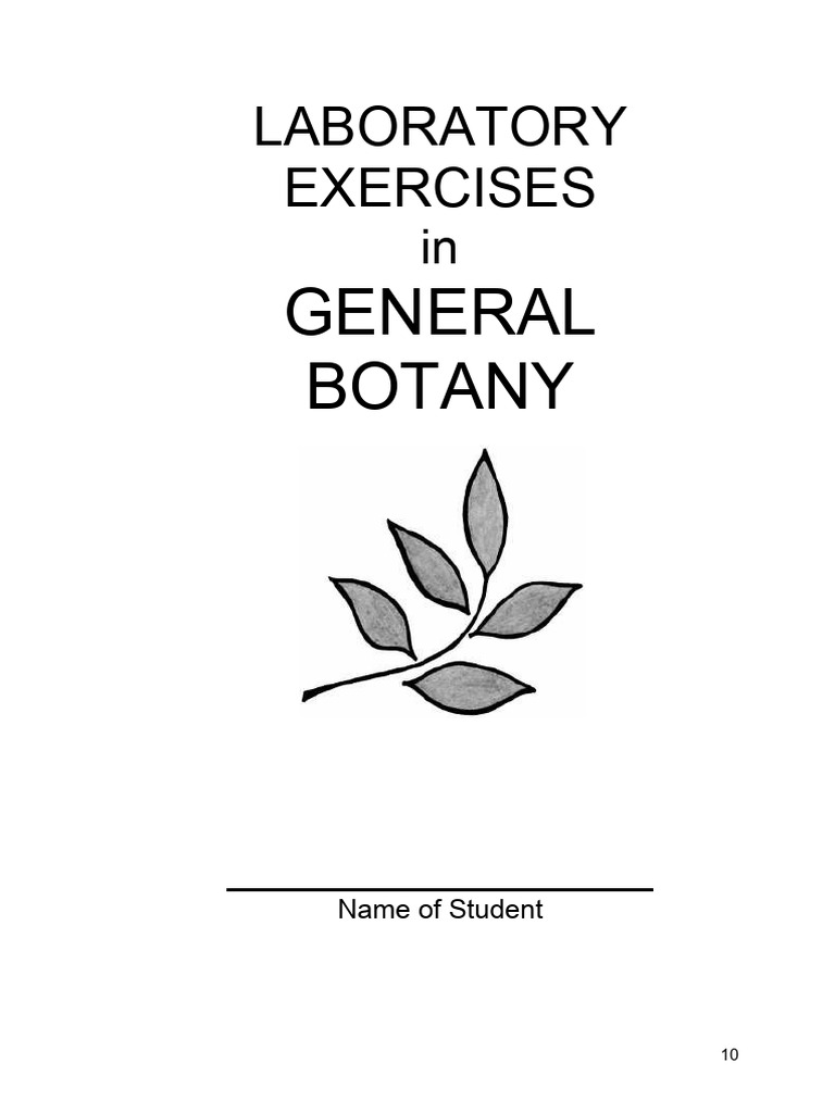 LABORATORY EXERCISES in GENERAL BOTANY | PDF