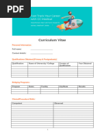 RACGP Pro Forma Curriculum Vitae | PDF | General Practitioner ...