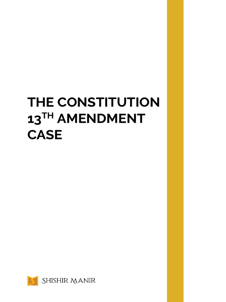13th Amendment Case | PDF