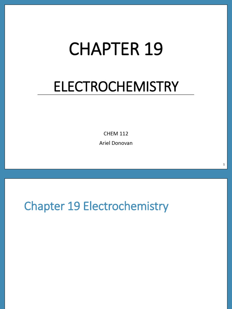 Chapter 19 Lecture | PDF